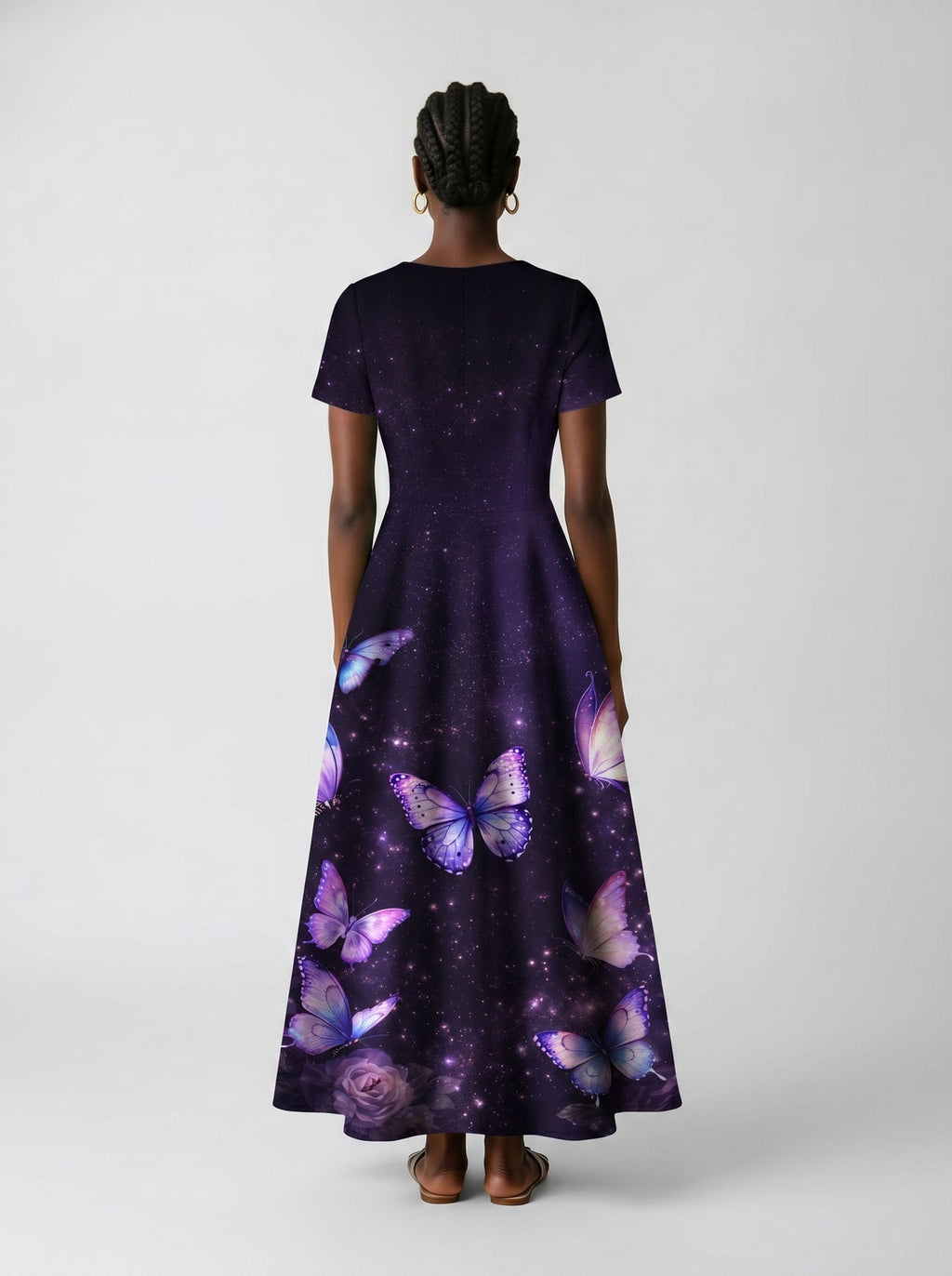 'Nyamekye' Short Sleeve Maxi Dress