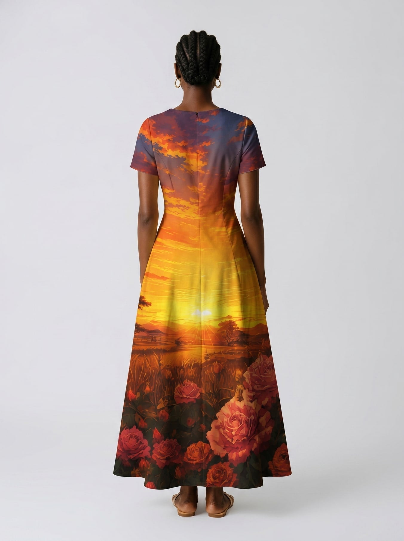 'Tulia' Short Sleeve Maxi Dress