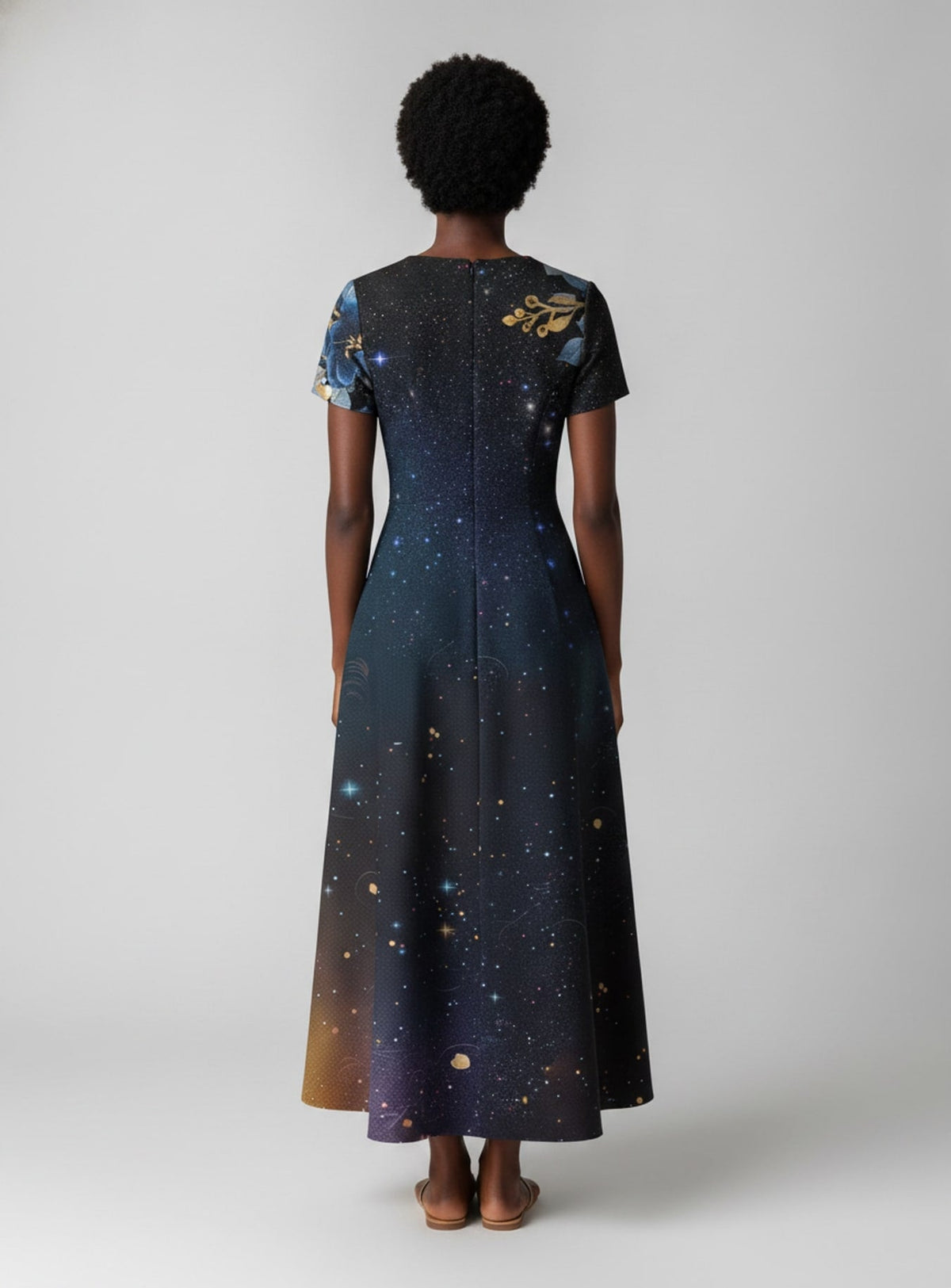 'Nyota' Short Sleeve Maxi Dress