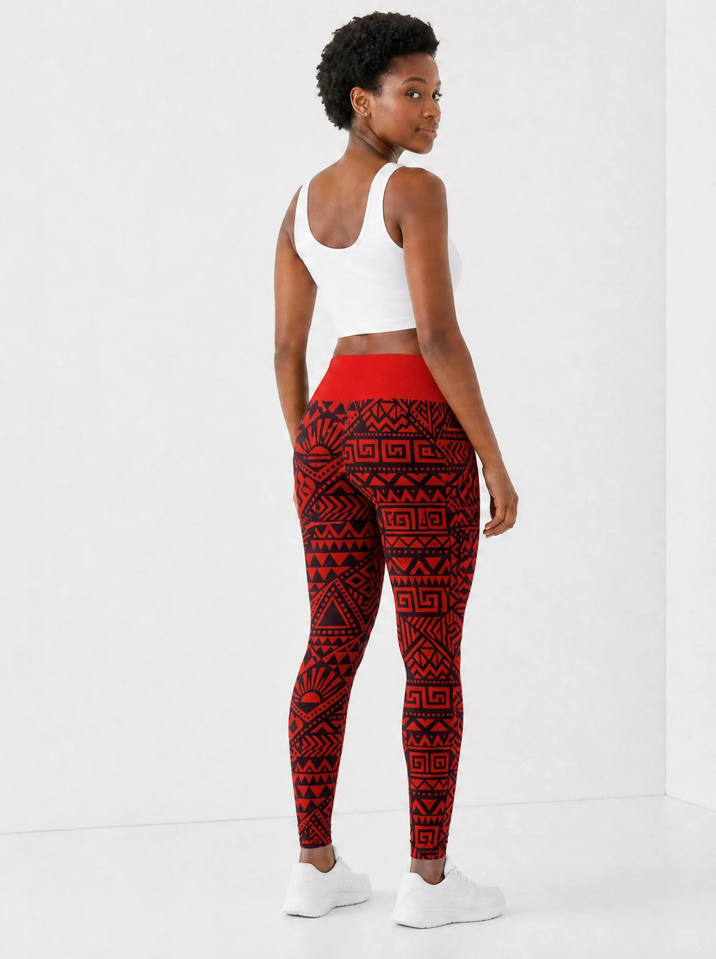 'Shaka' Burgundy Leggings