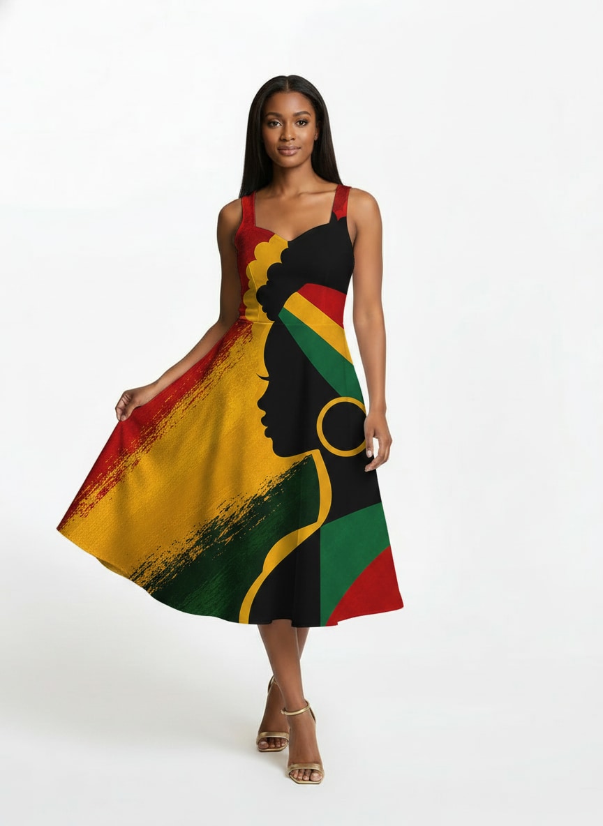 'Uhuru' Cotton Corset Dress