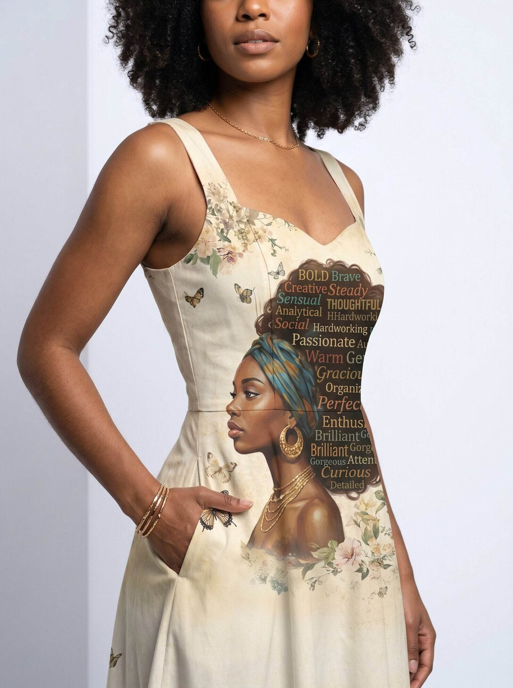 Gorgeous Black Queen Cotton Corset Dress