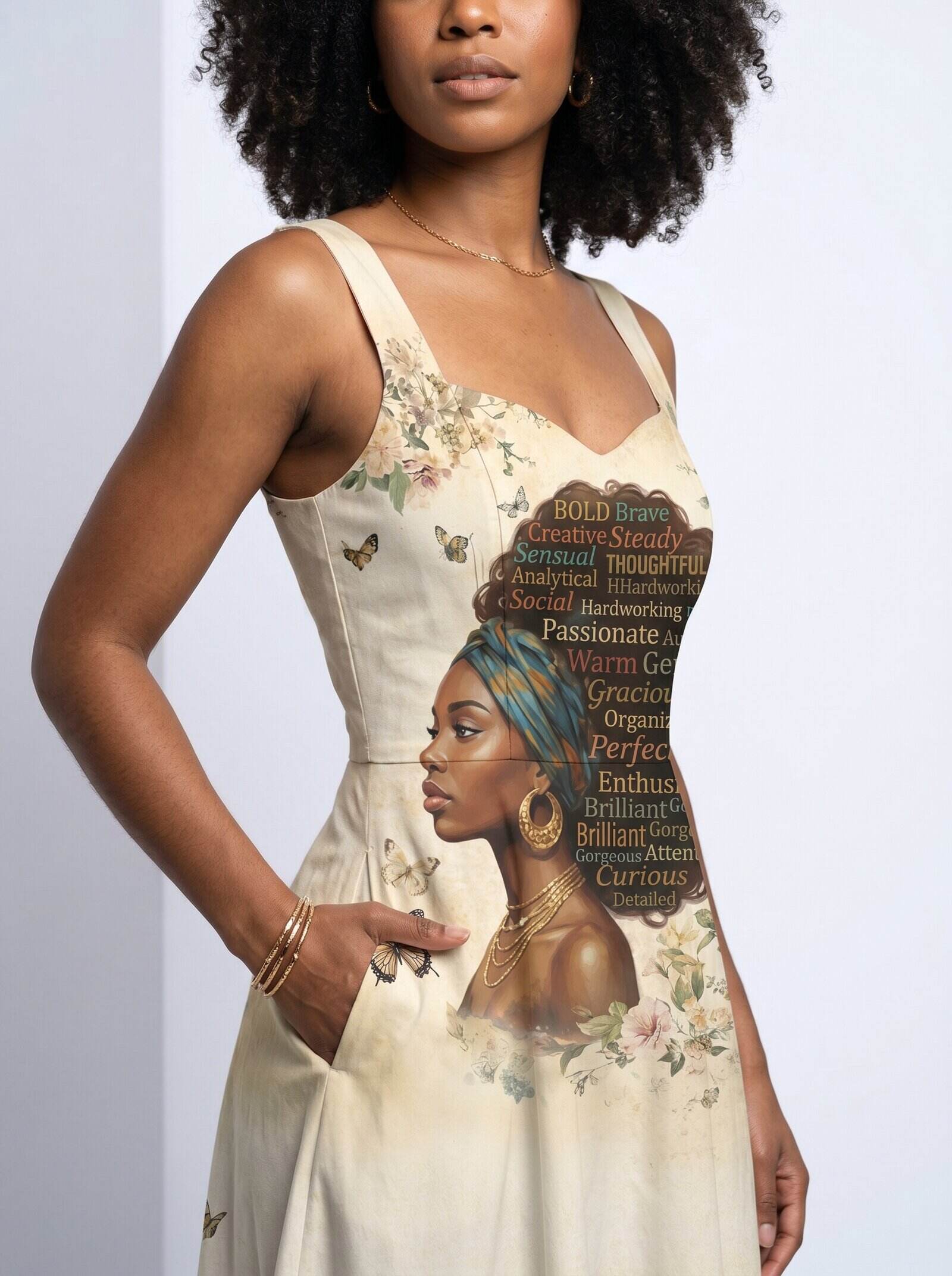 Gorgeous Black Queen Cotton Corset Dress