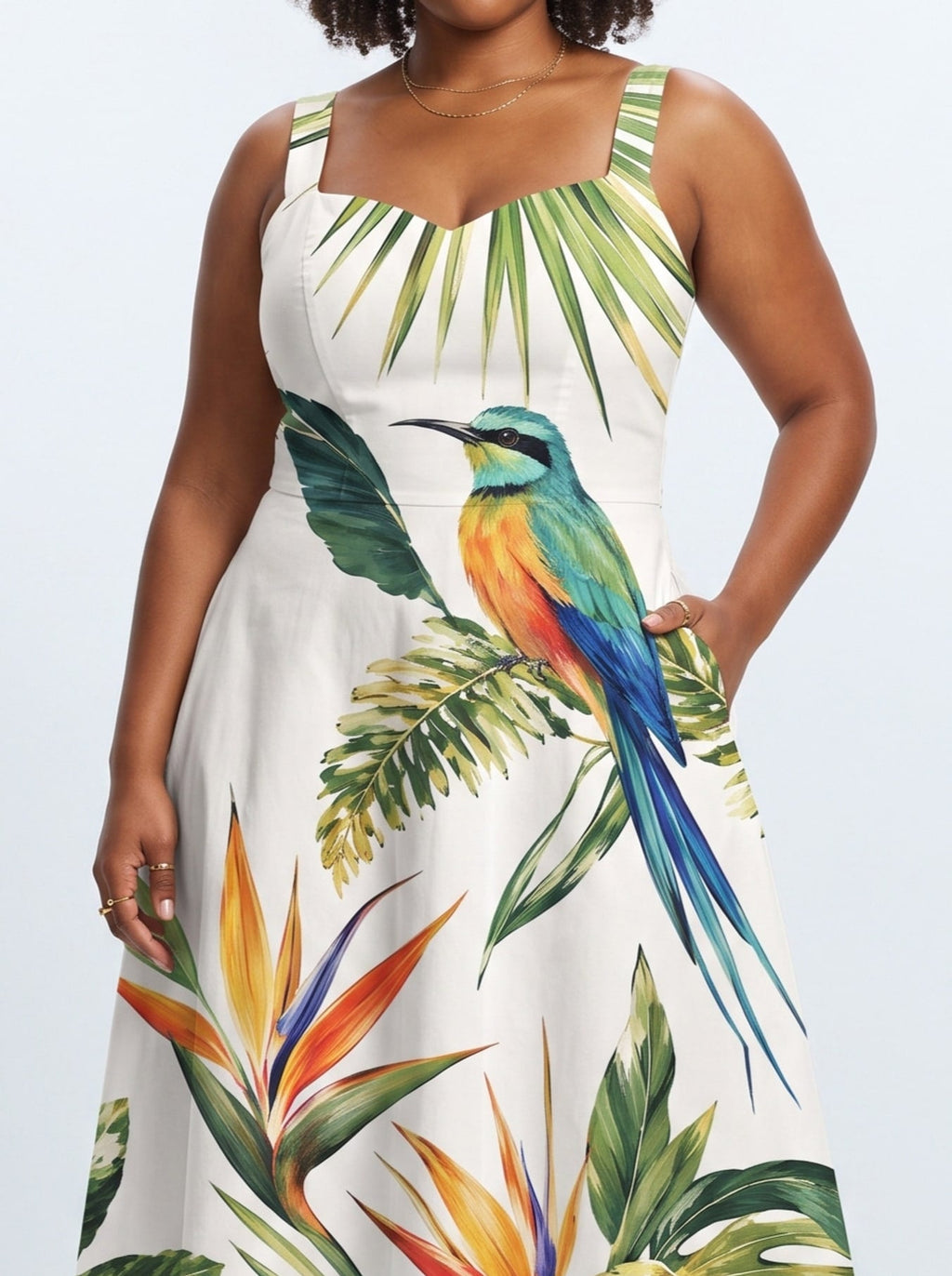 'Ndege' Cotton Corset Dress