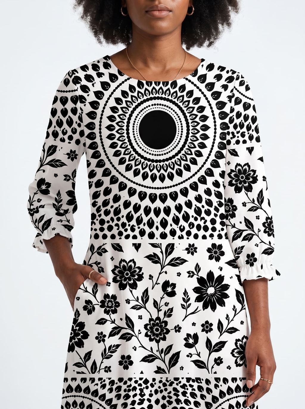 'Mwanga' Long Sleeve Maxi Dress