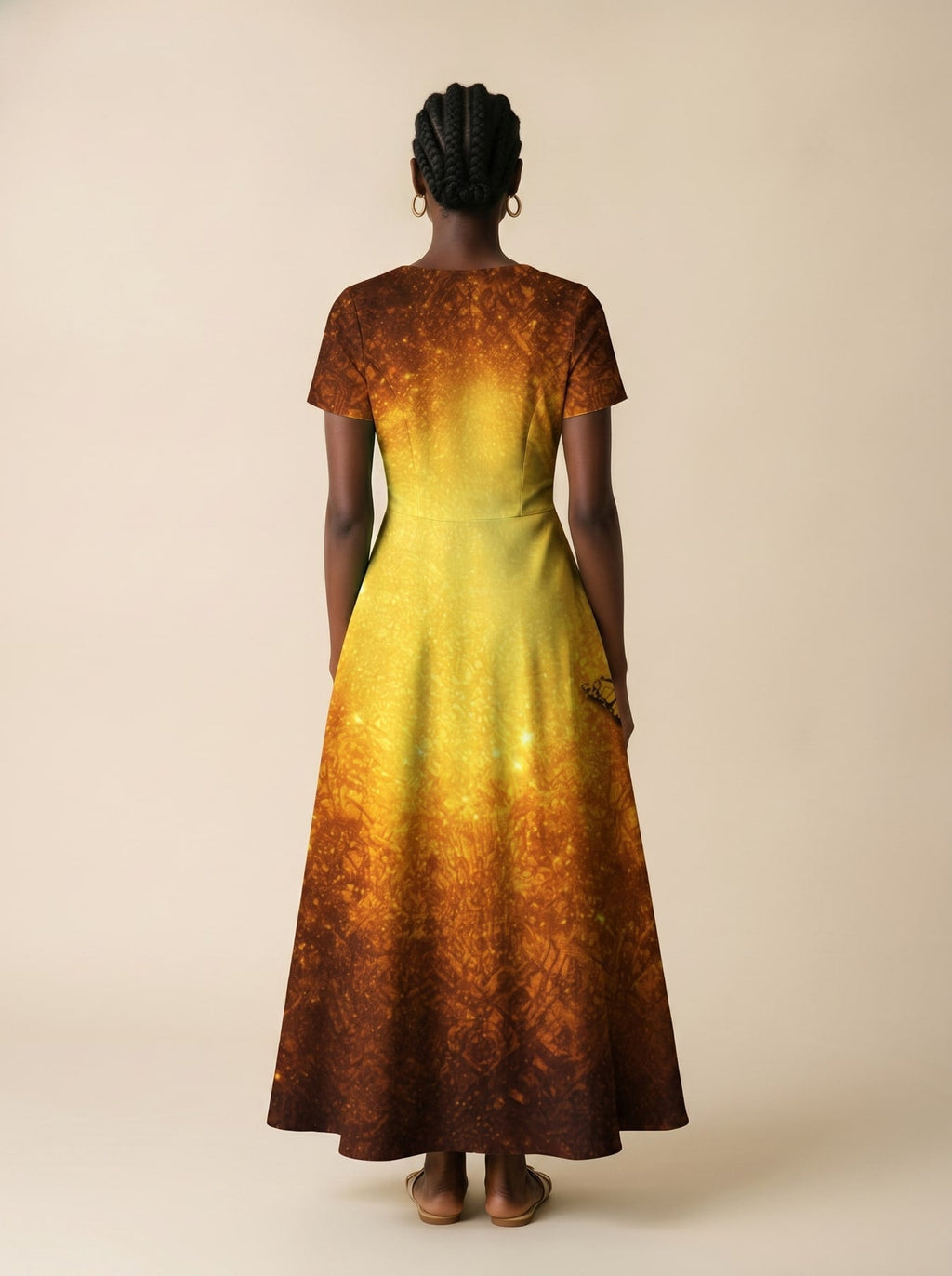 'Affirmed' Short Sleeve Maxi Dress