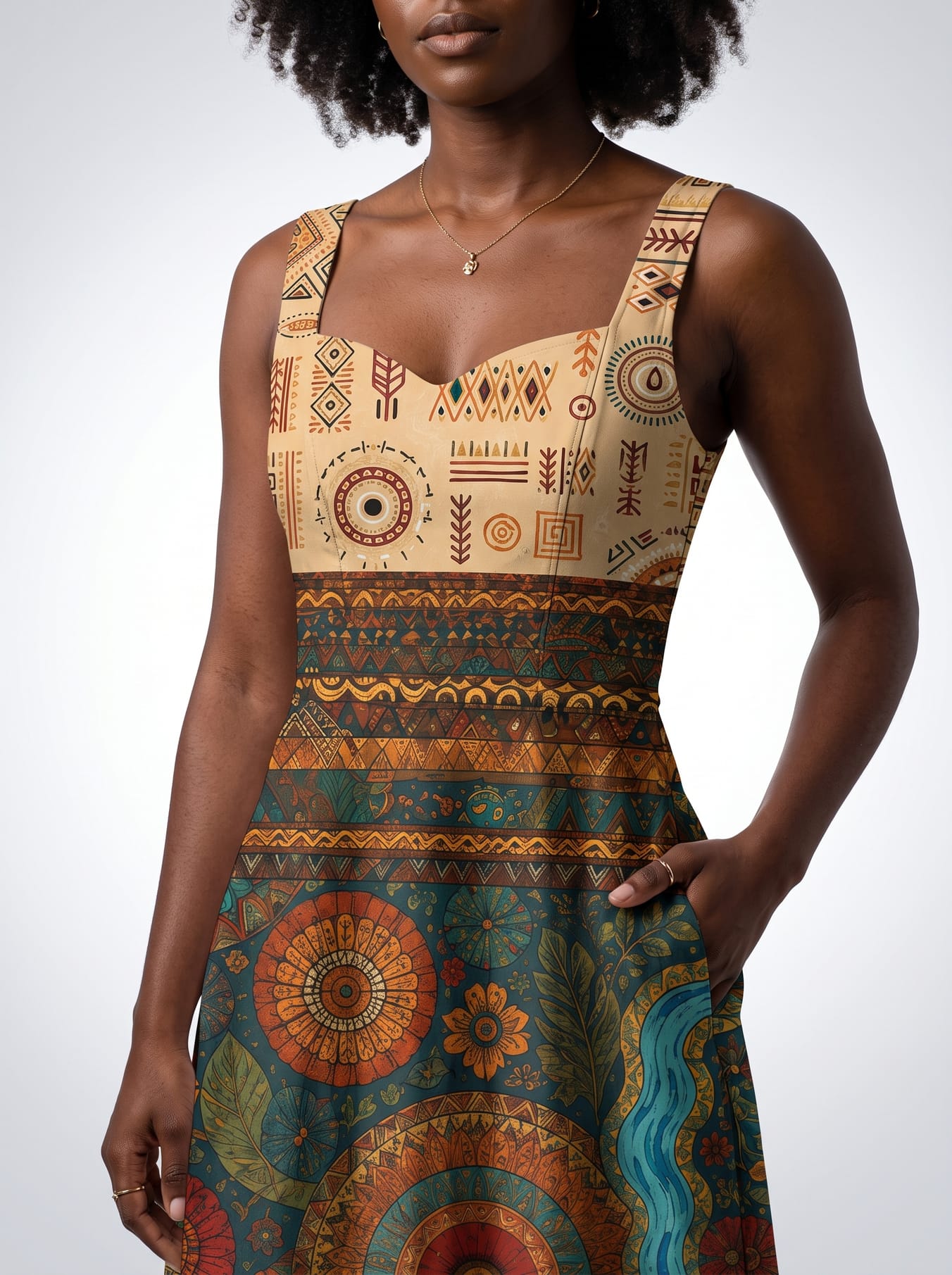 'Mto' Cotton Corset Dress
