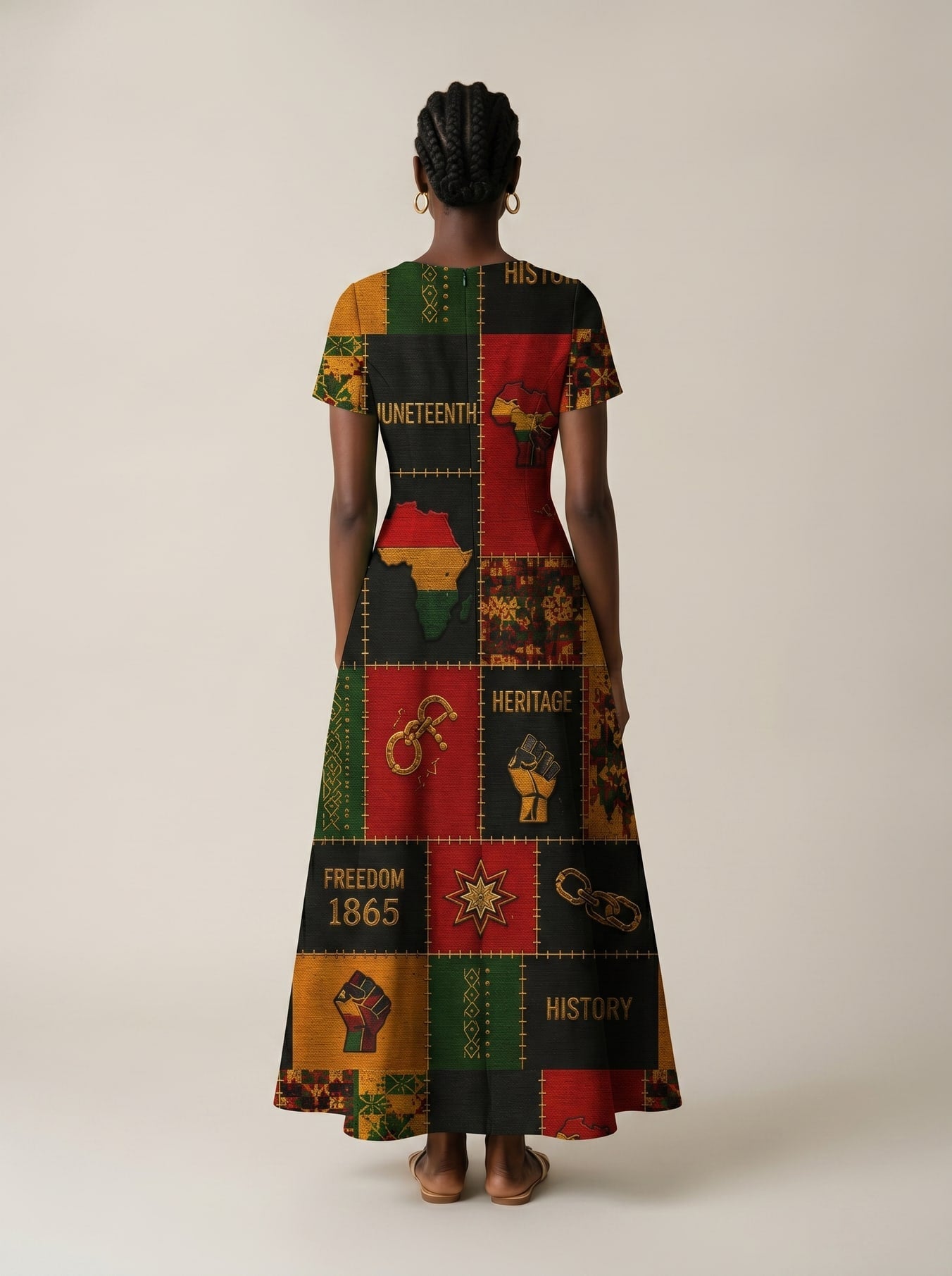 'Kumbuka' Short Sleeve Maxi Dress