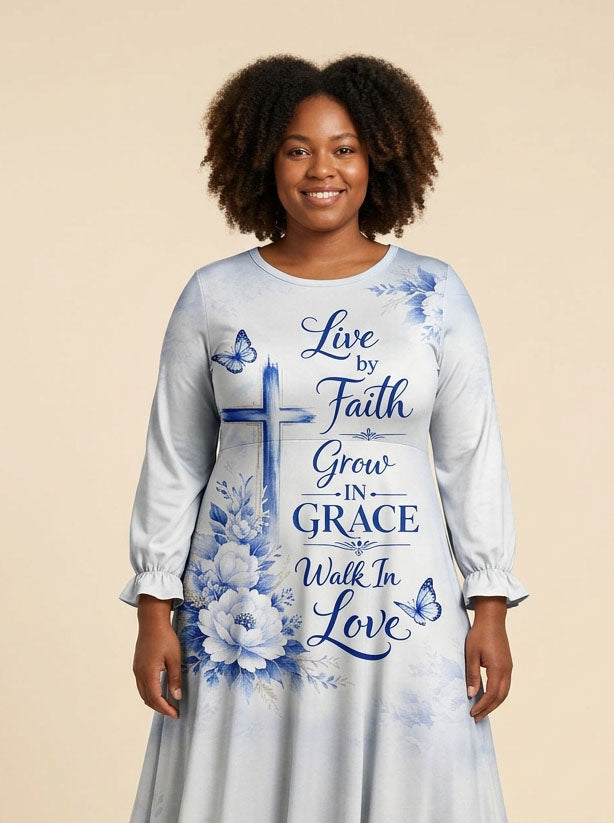 'Neema' Long Sleeve Maxi Dress