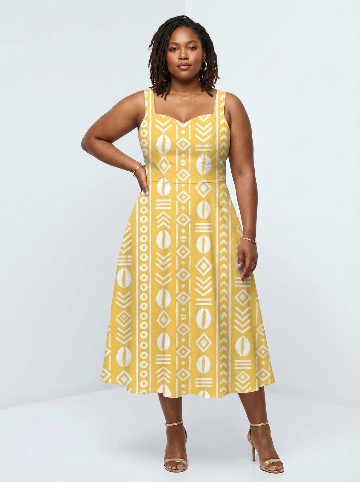'Oshun Dhahabu' Cotton Corset Dress