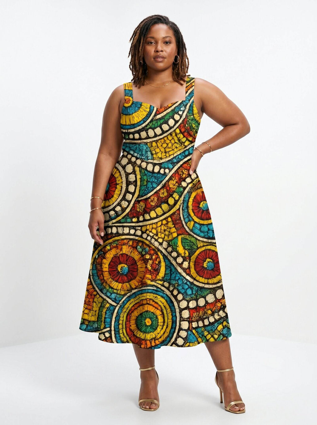 'Taji' Cotton Corset Dress