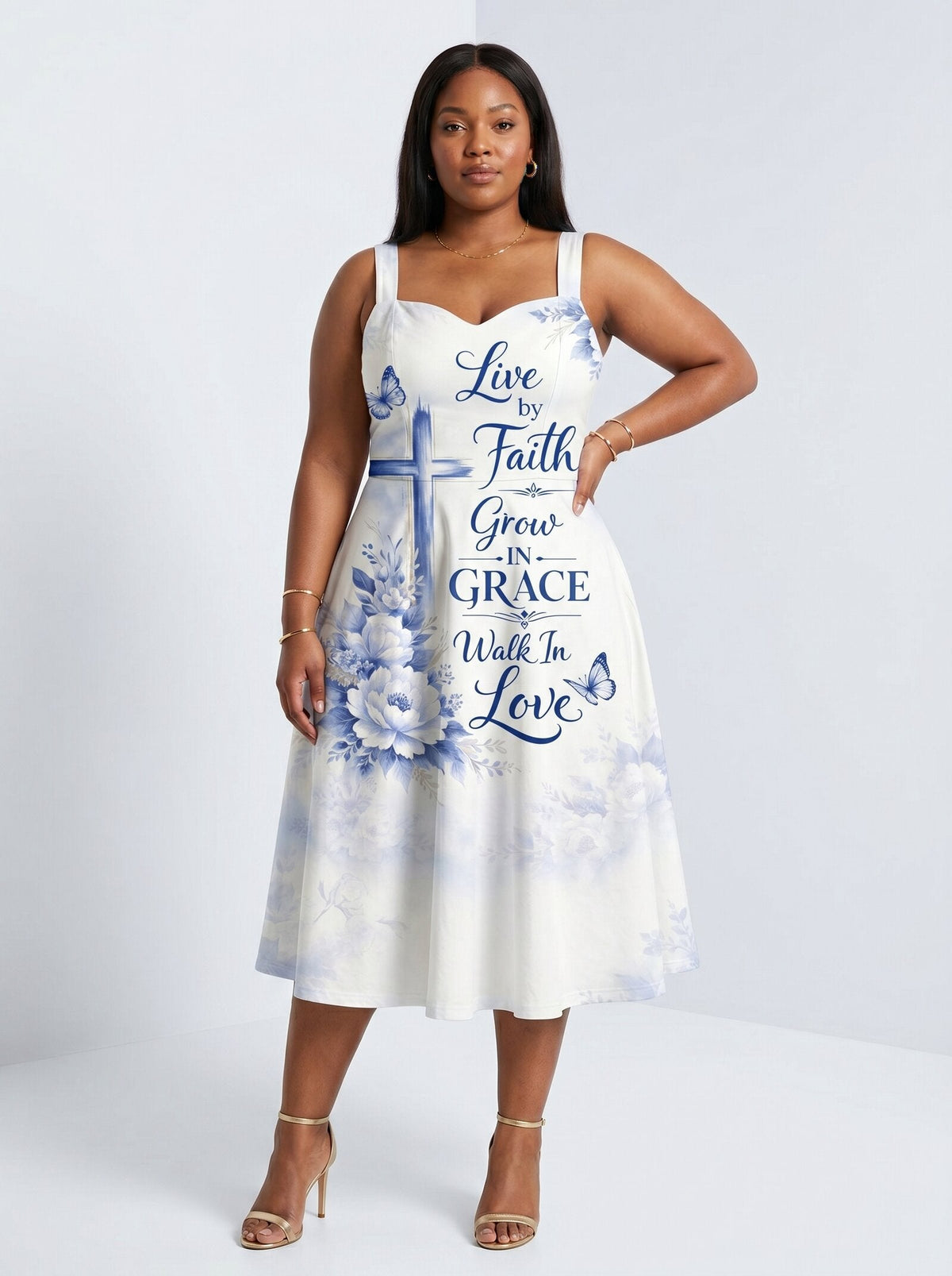 'Neema' Cotton Corset Dress