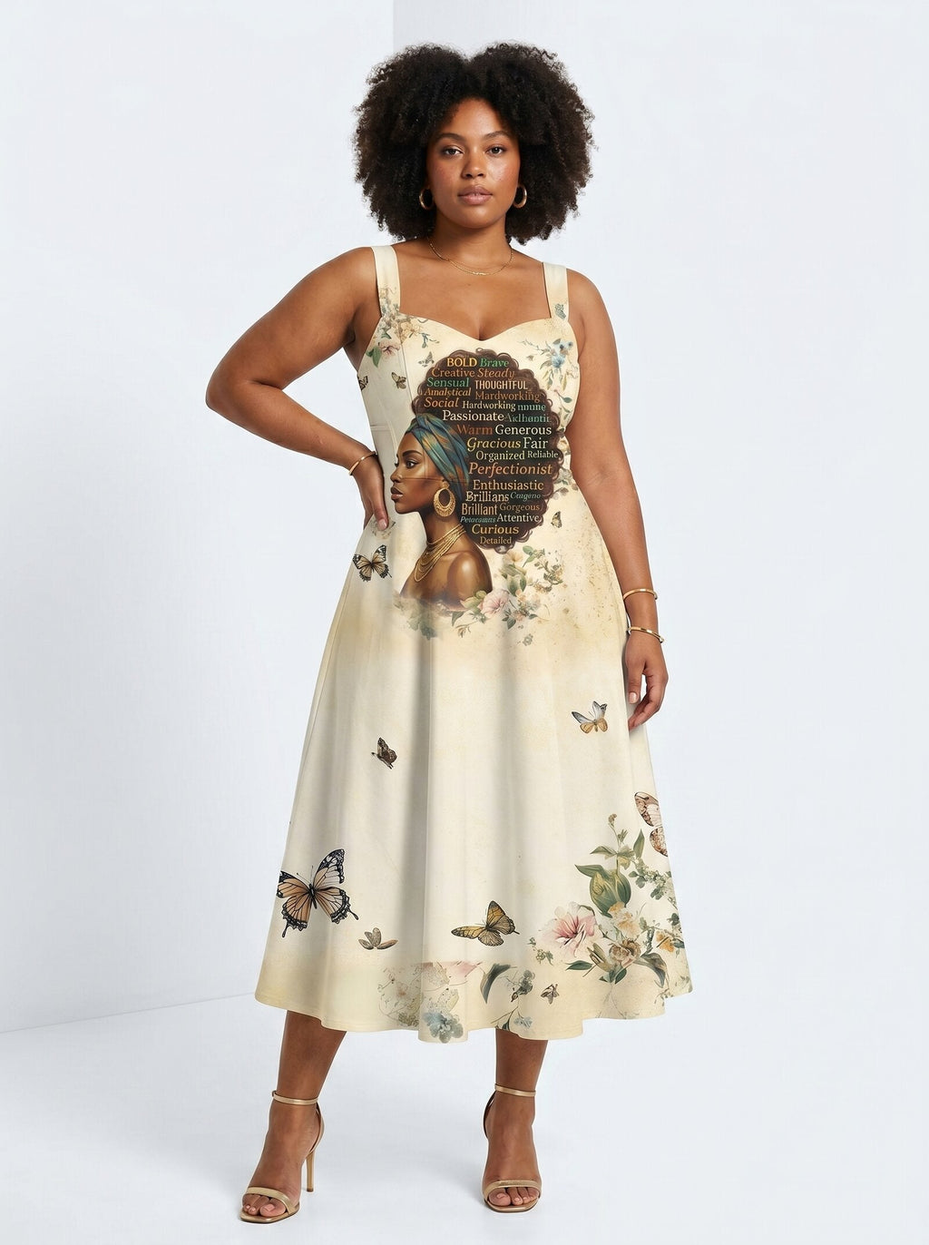 Gorgeous Black Queen Cotton Corset Dress