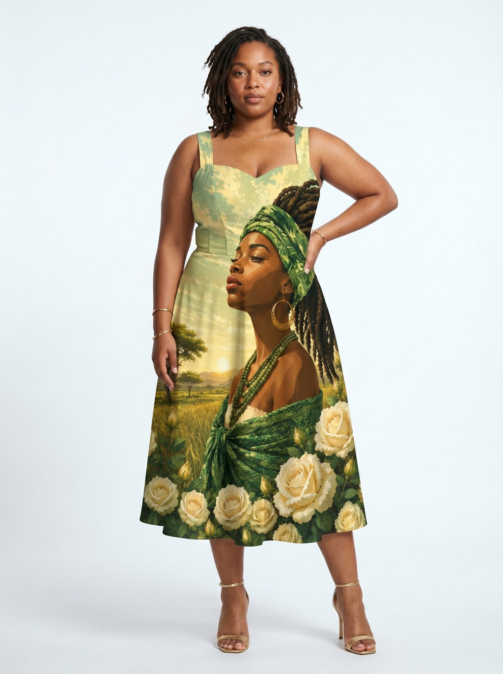 'Tulia' Cotton Corset Dress