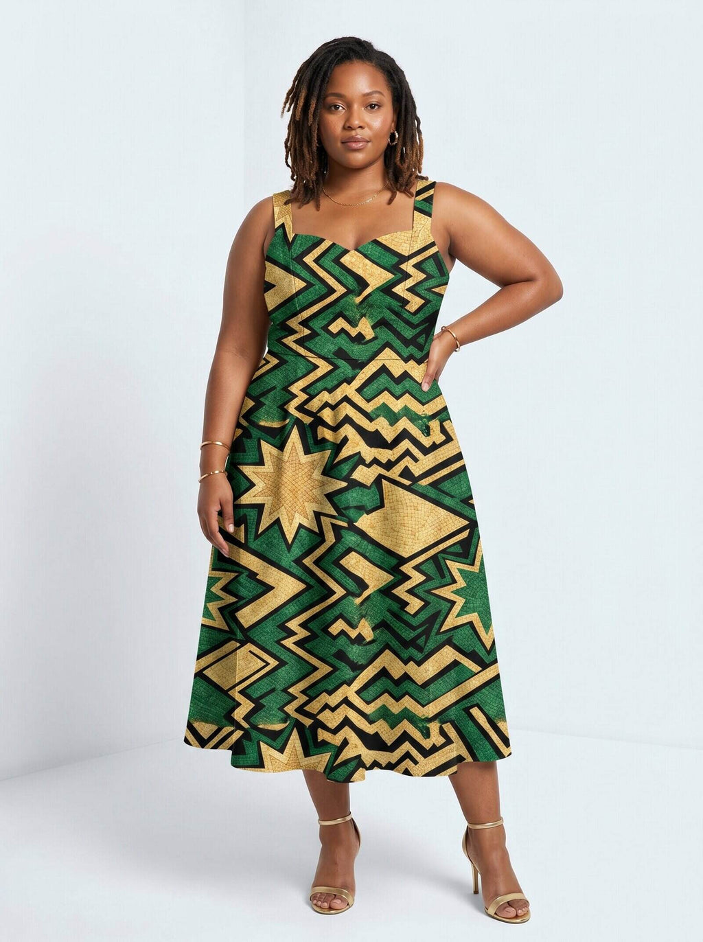 Emerald Sheba Cotton Corset Dress