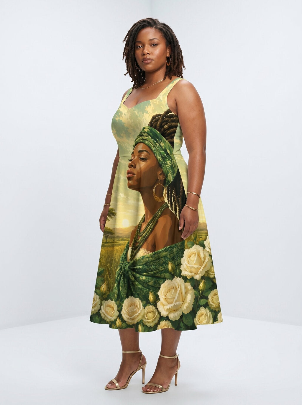 'Tulia' Cotton Corset Dress