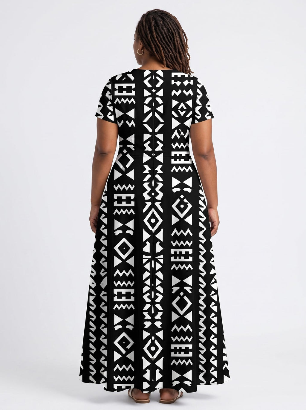'Kuba' Short Sleeve Maxi Dress