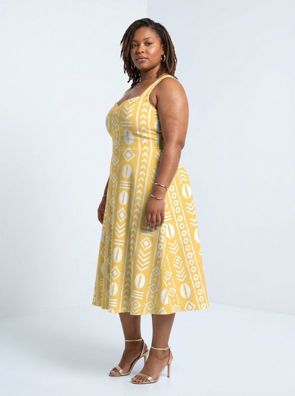 'Oshun Dhahabu' Cotton Corset Dress