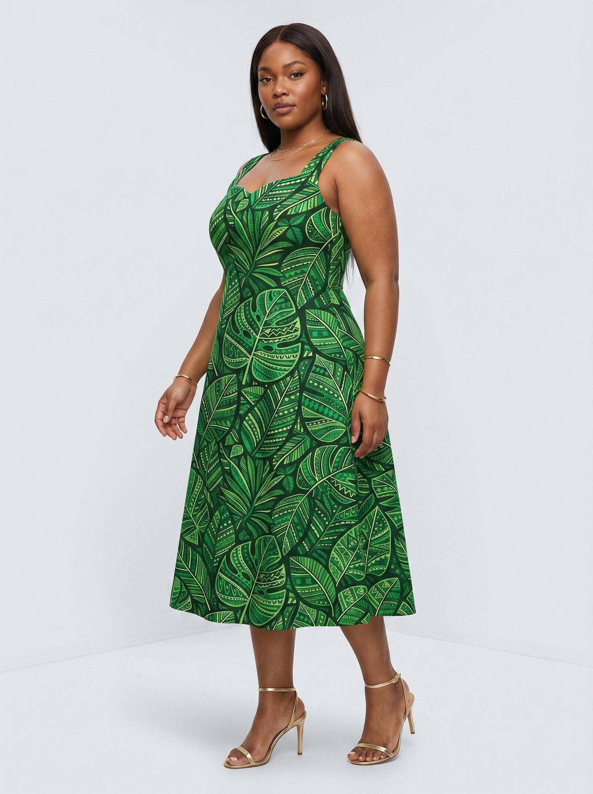 'Asili' Emerald Corset Dress