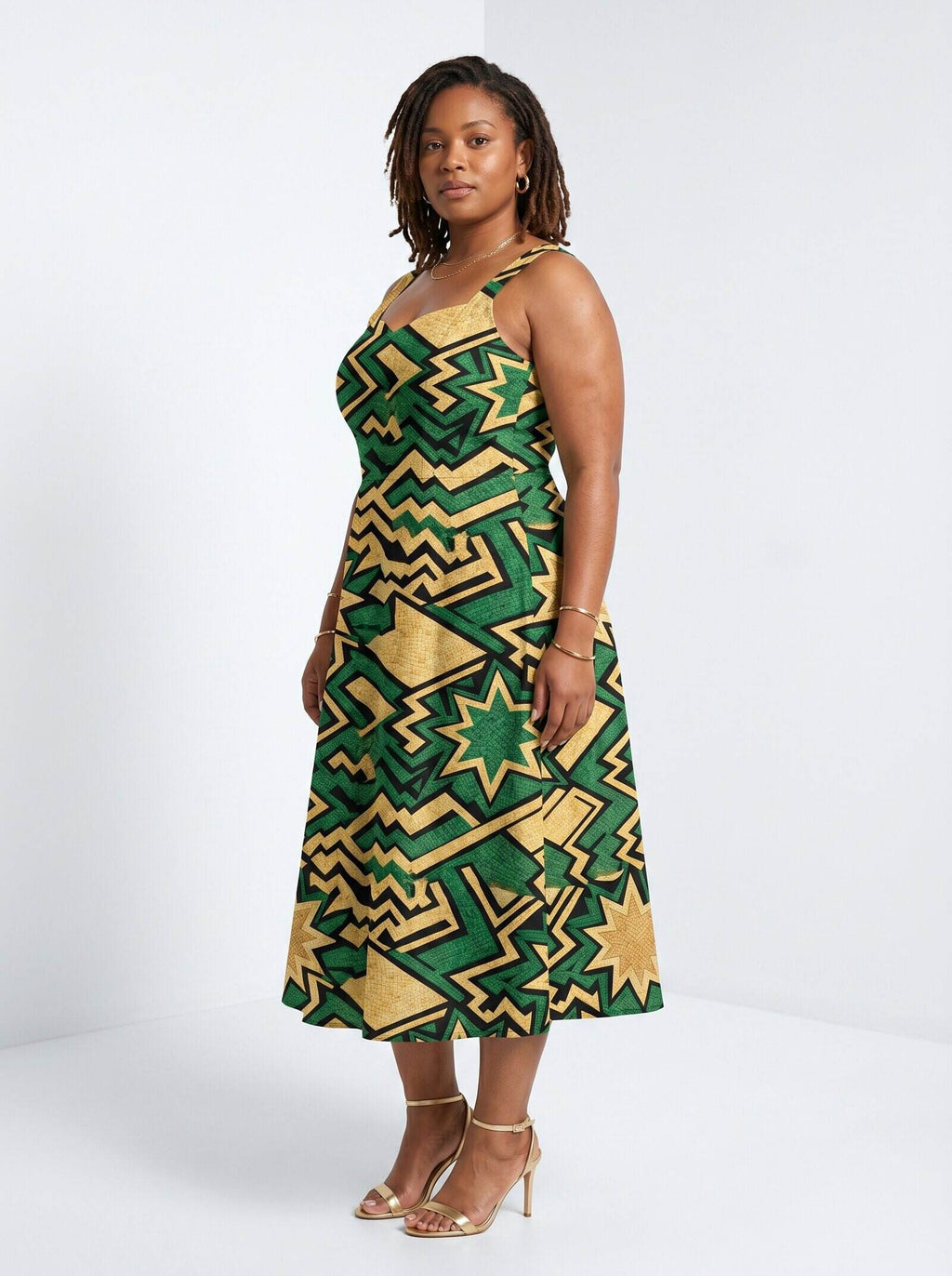 Emerald Sheba Cotton Corset Dress
