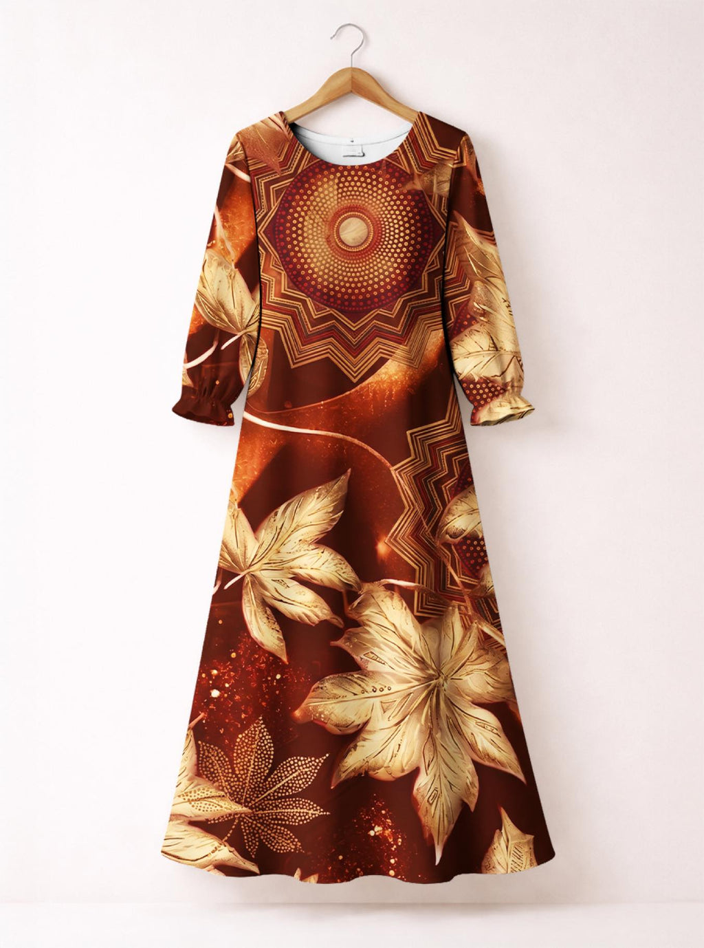 'Joto' Long Sleeve Maxi Dress