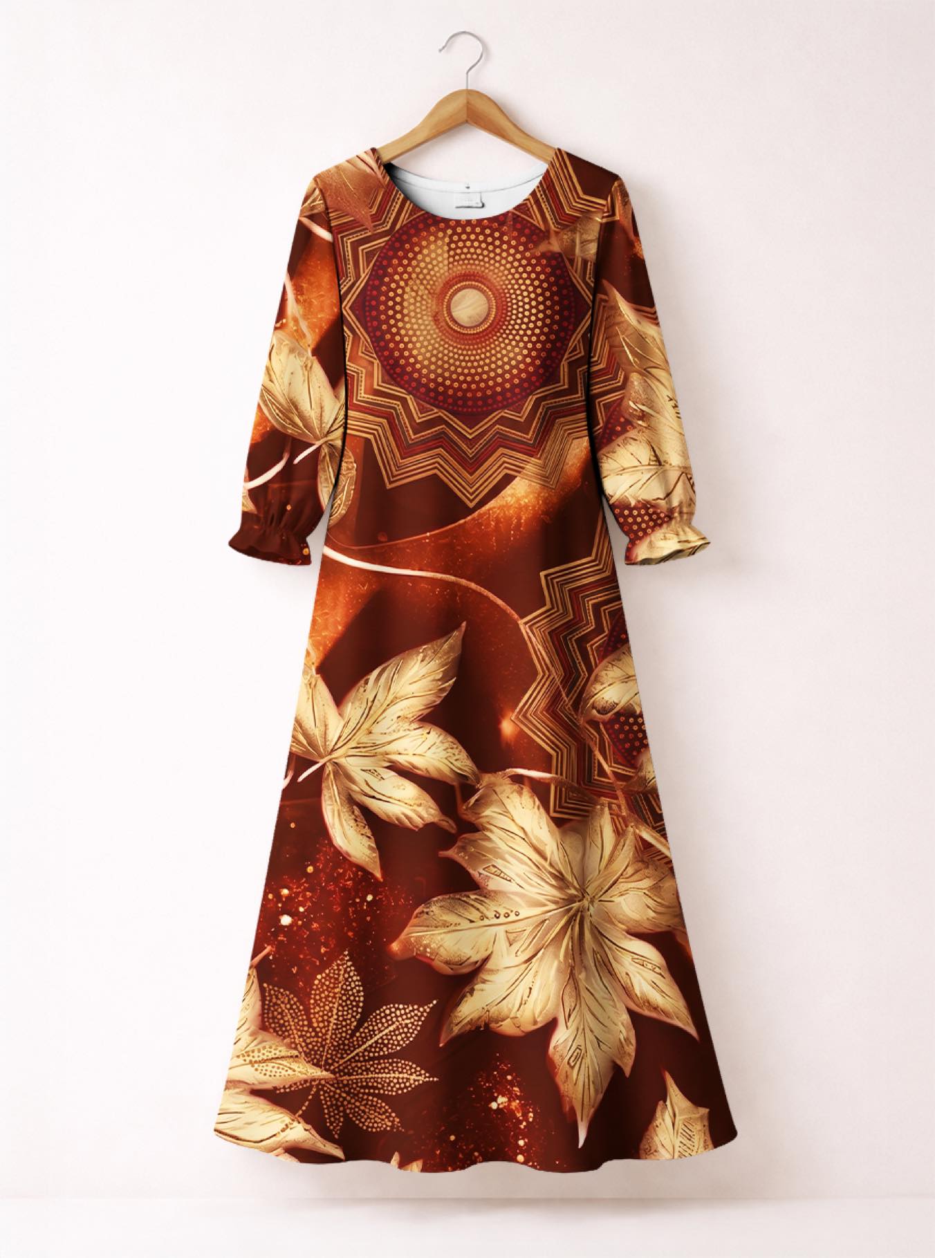 'Joto' Long Sleeve Maxi Dress