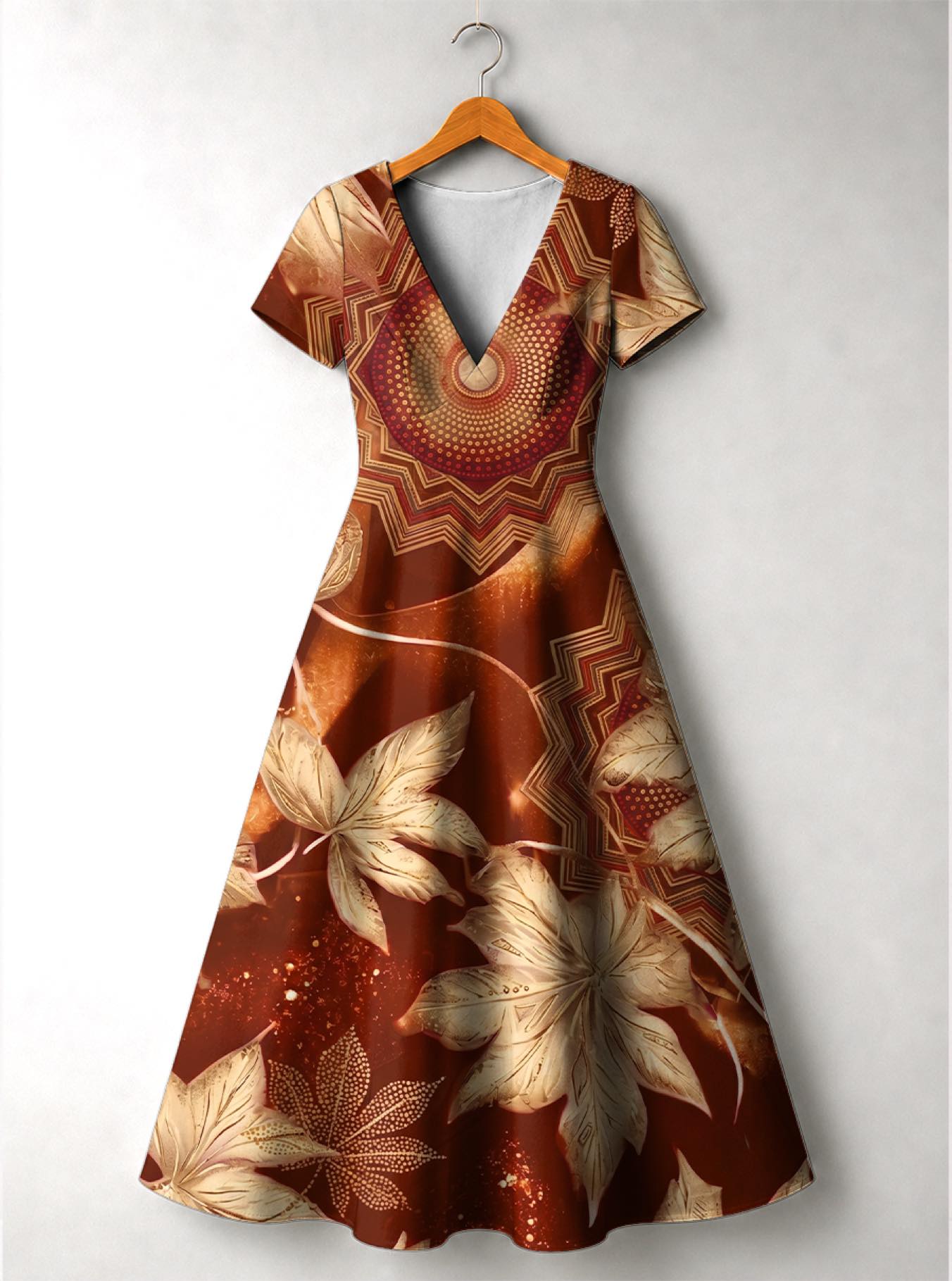 'Joto' Short Sleeve Maxi Dress