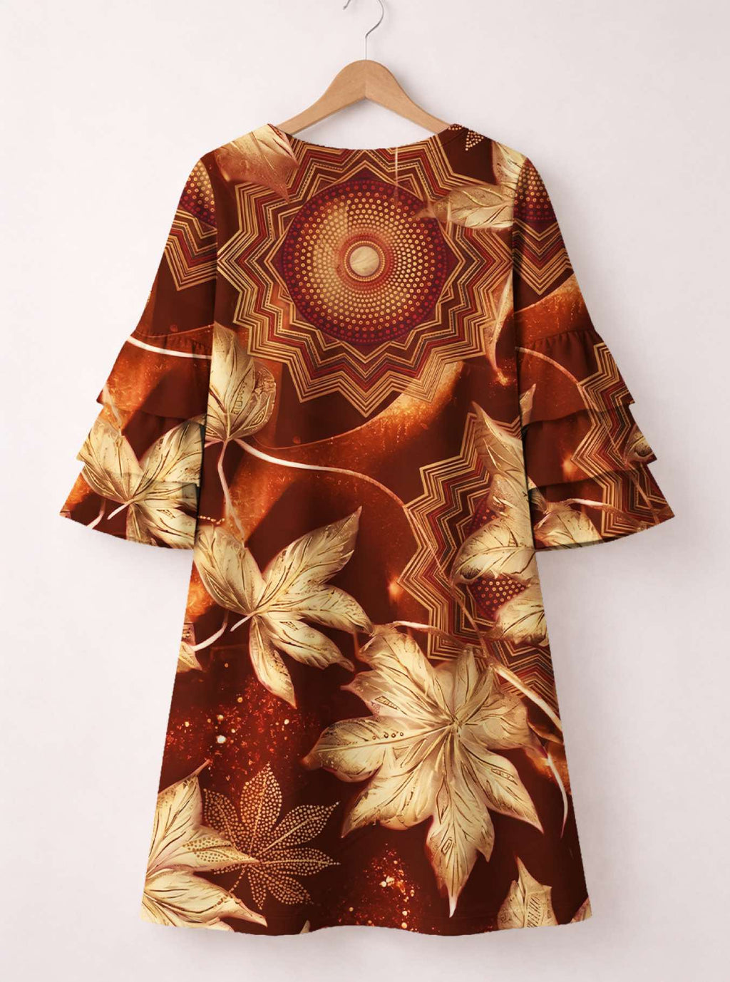 'Joto' Stacked Ruffle Sleeve Dress