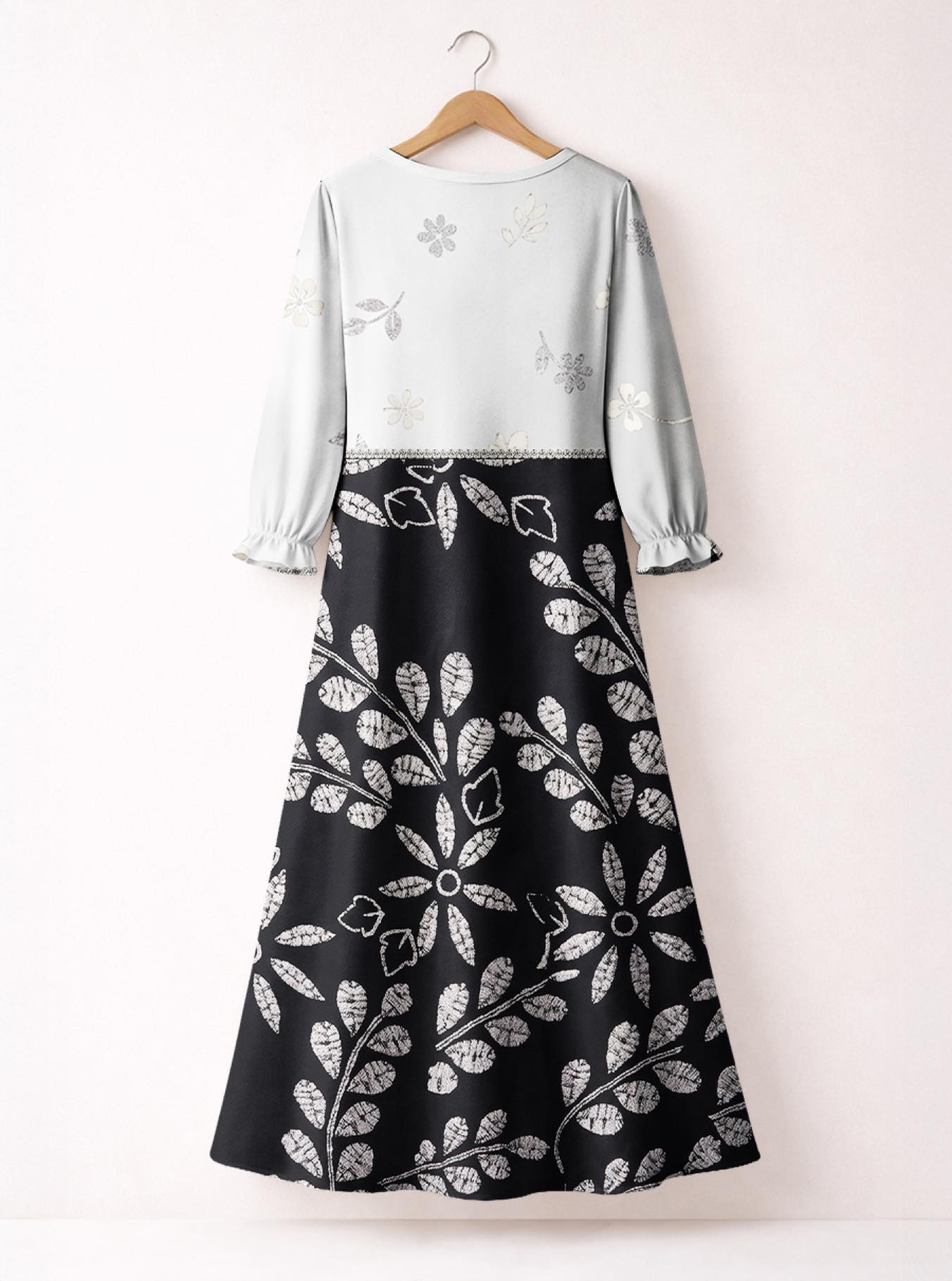 'Kivuli' Long Sleeve Maxi Dress