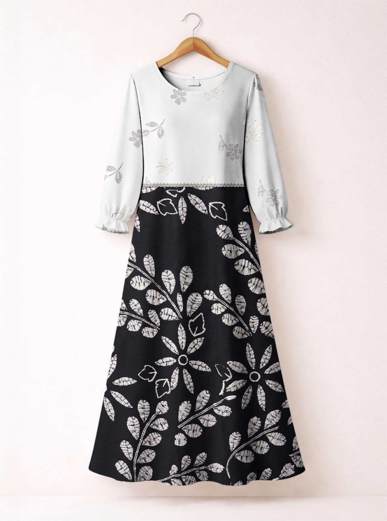'Kivuli' Long Sleeve Maxi Dress