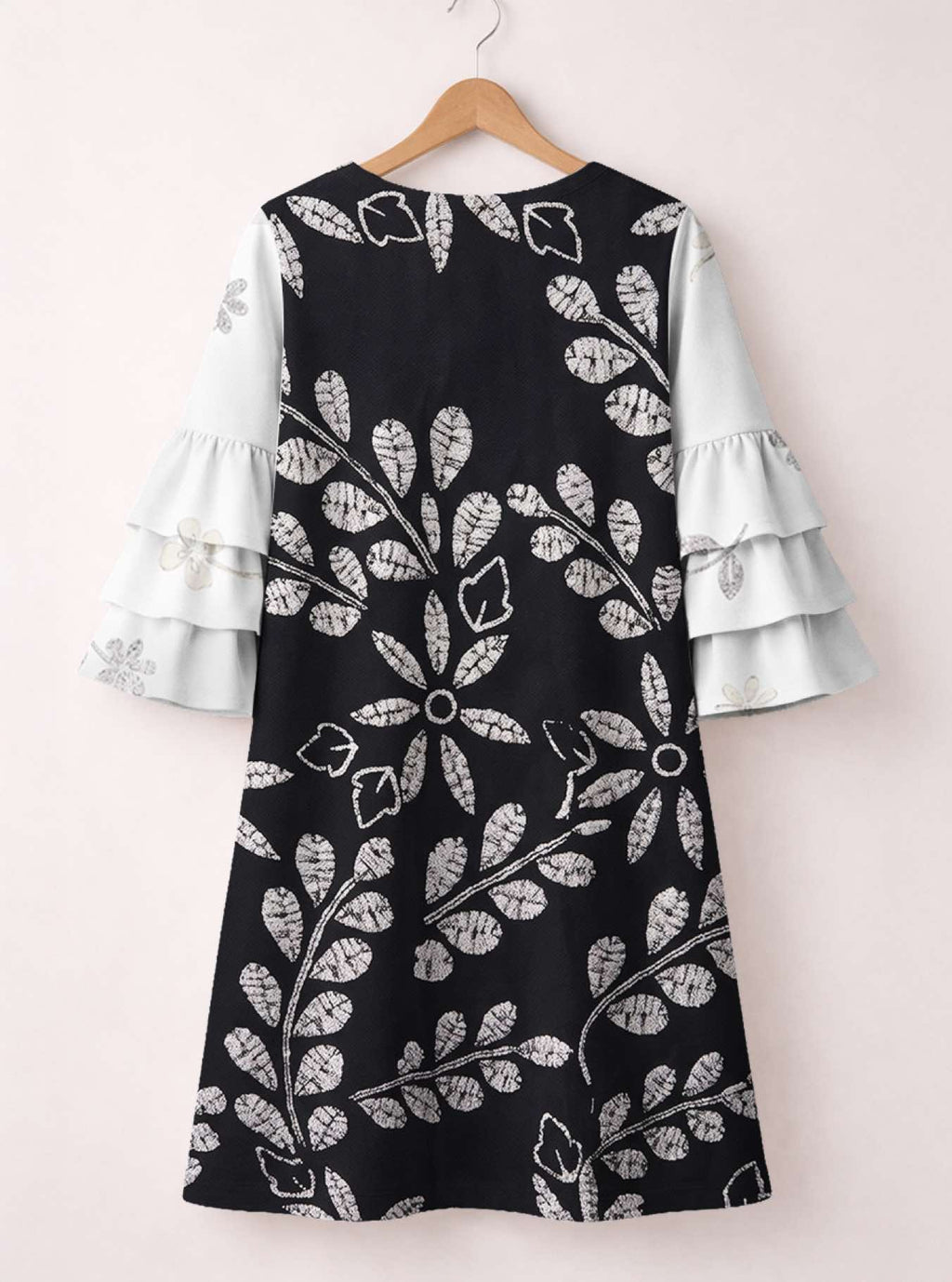 'Kivuli' Stacked Ruffle Sleeve Dress