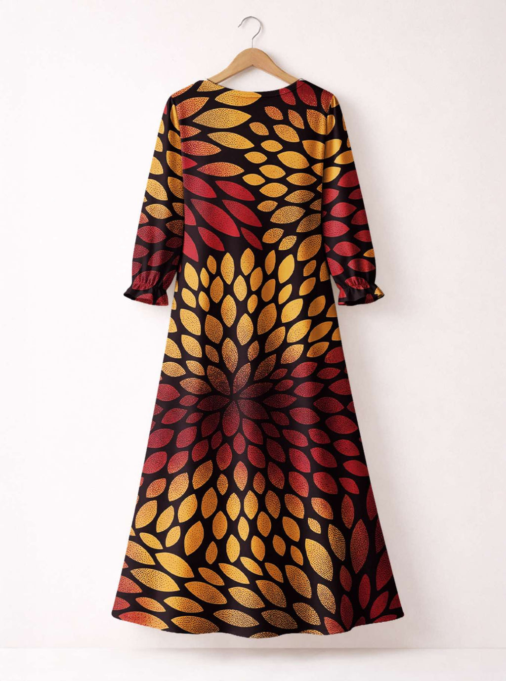 'Mavuno' Long Sleeve Maxi Dress