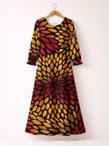 'Mavuno' Long Sleeve Maxi Dress
