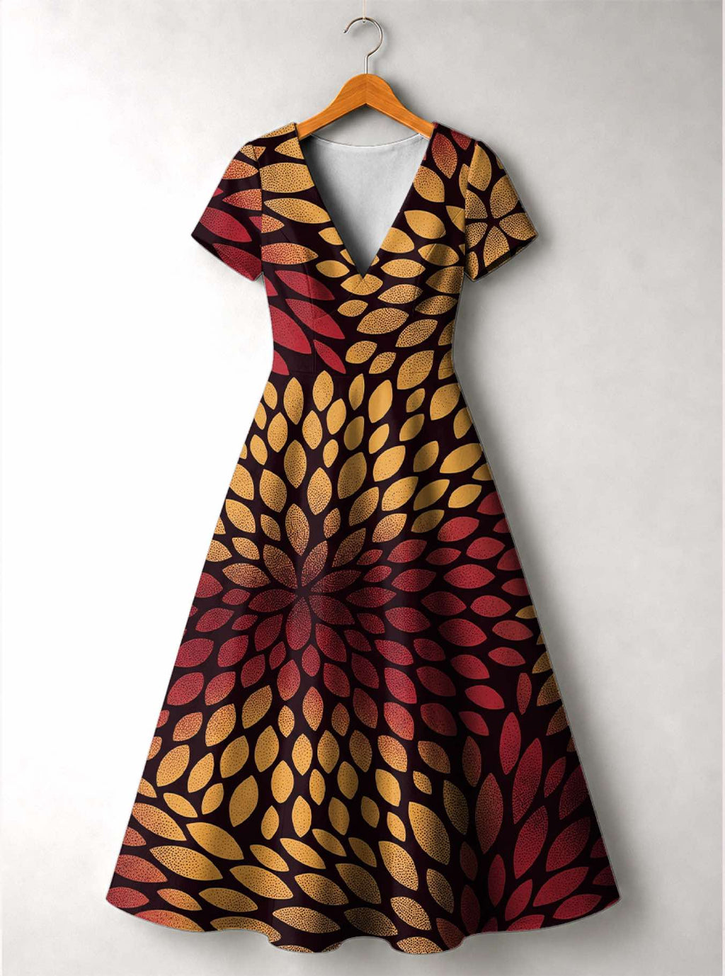 'Mavuno' Short Sleeve Maxi Dress