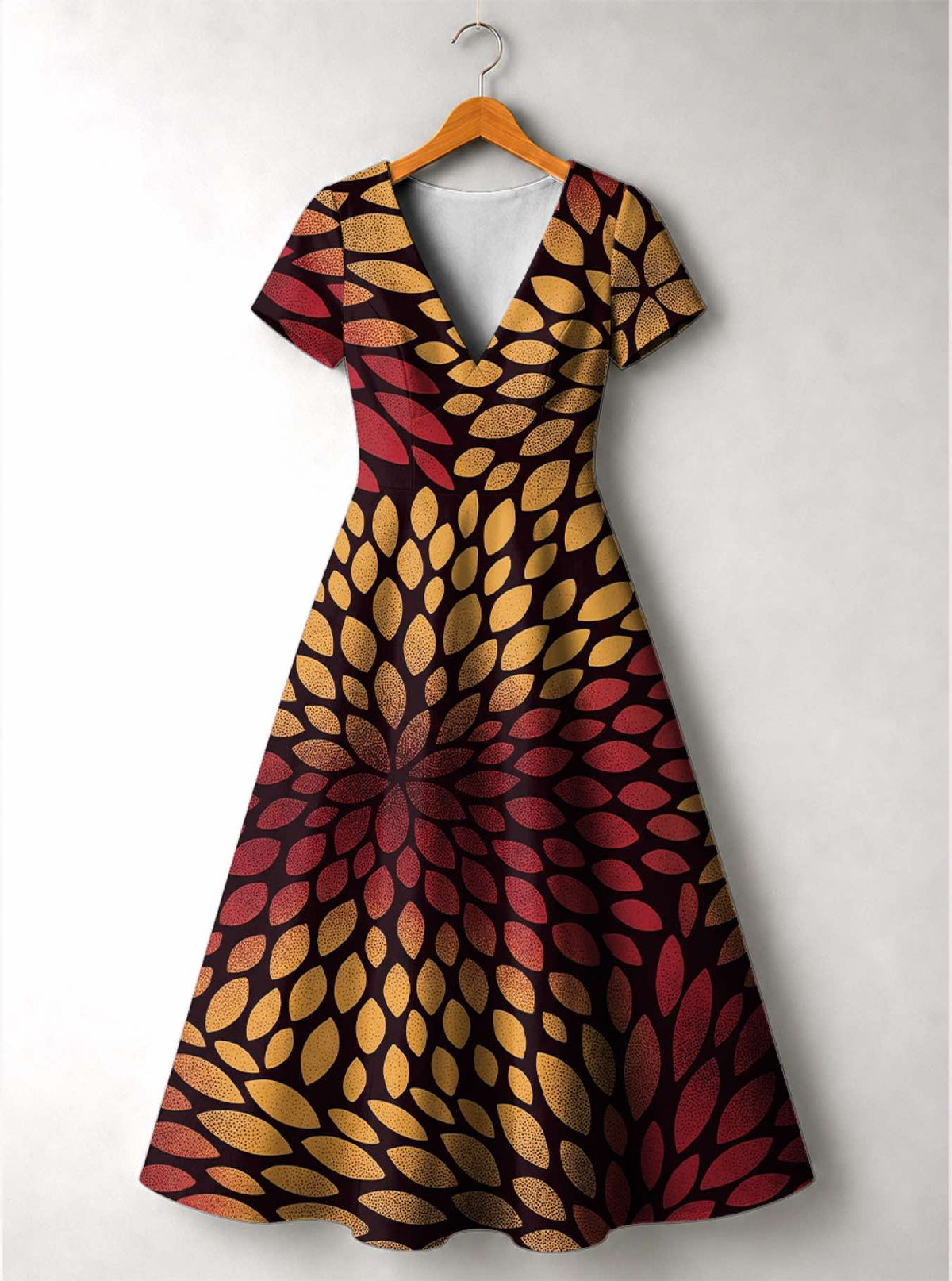 'Mavuno' Short Sleeve Maxi Dress