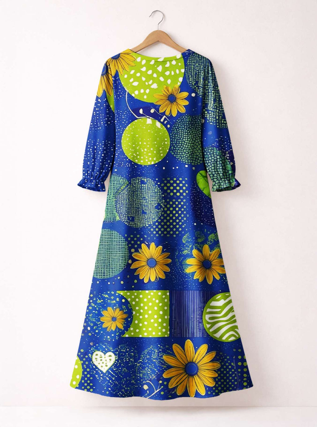 'Mchezo' Long Sleeve Maxi Dress