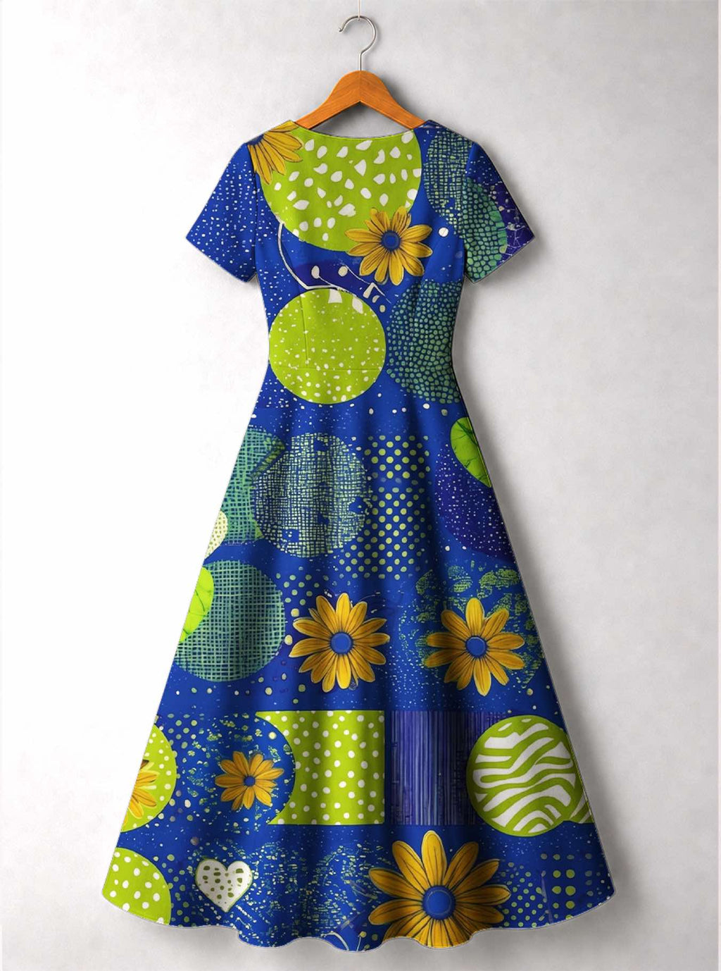 'Mchezo' Short Sleeve Maxi Dress