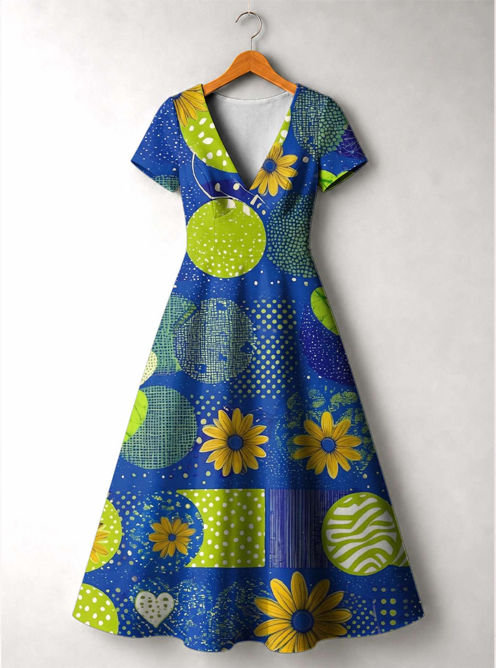 'Mchezo' Short Sleeve Maxi Dress