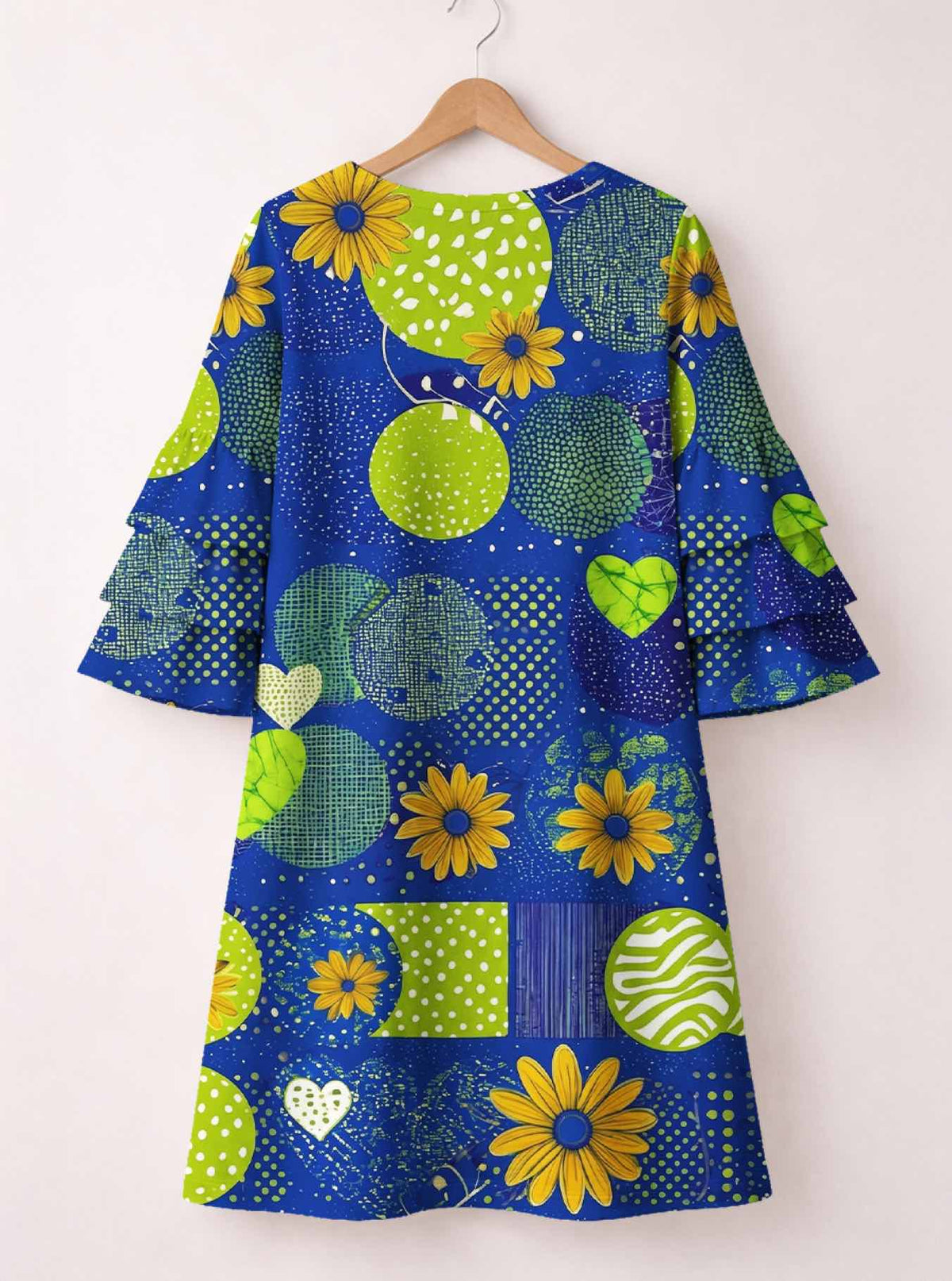 'Mchezo' Stacked Ruffle Sleeve Dress