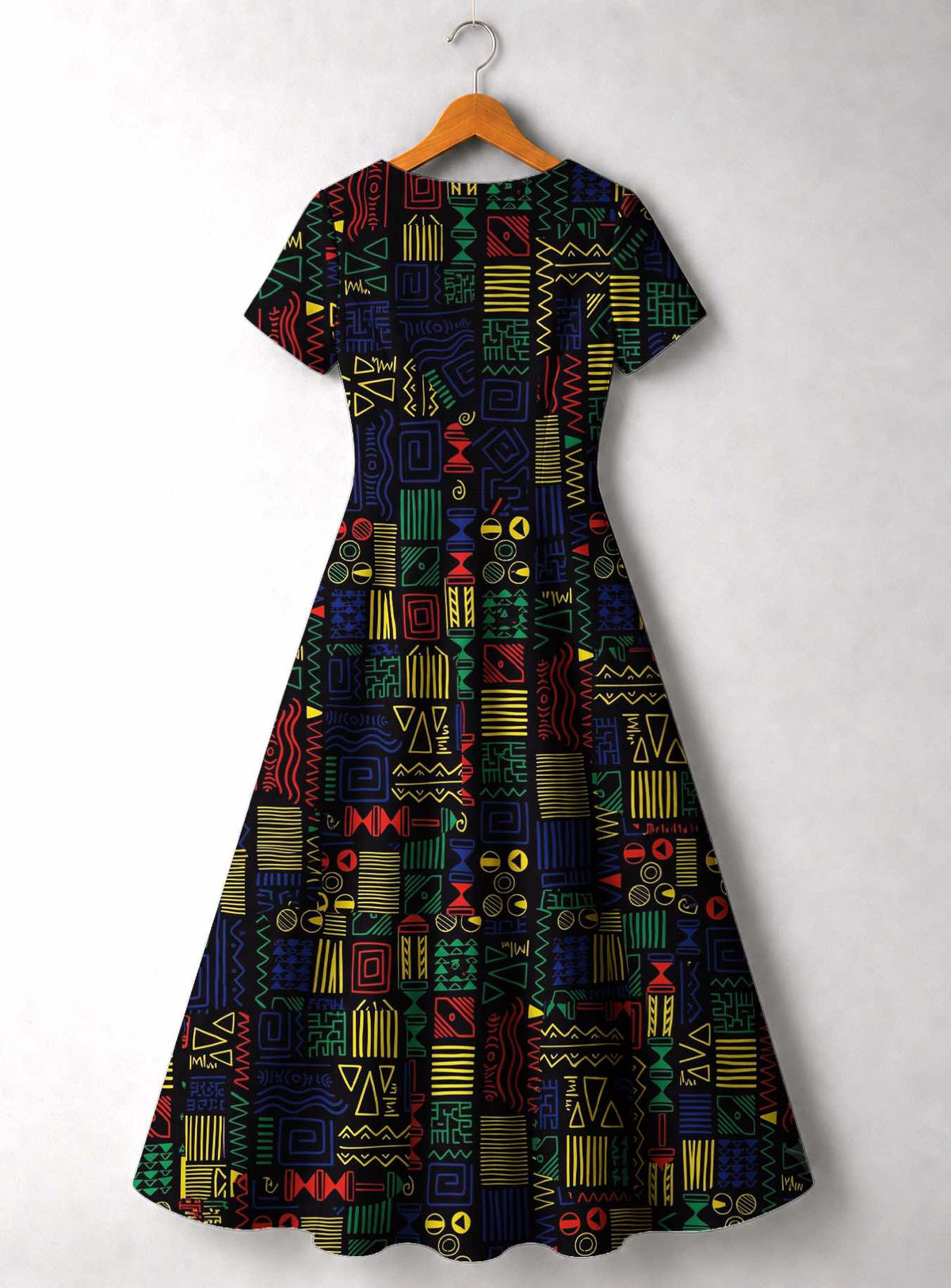 'Michoro' Short Sleeve Maxi Dress