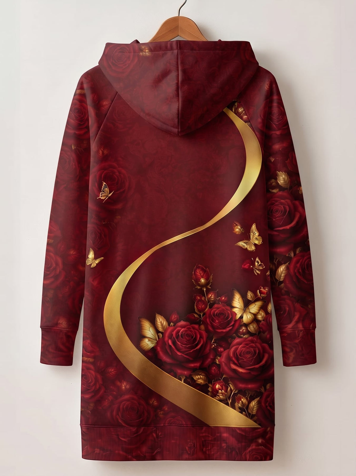 'August Girl Roses' Hoodie Dress