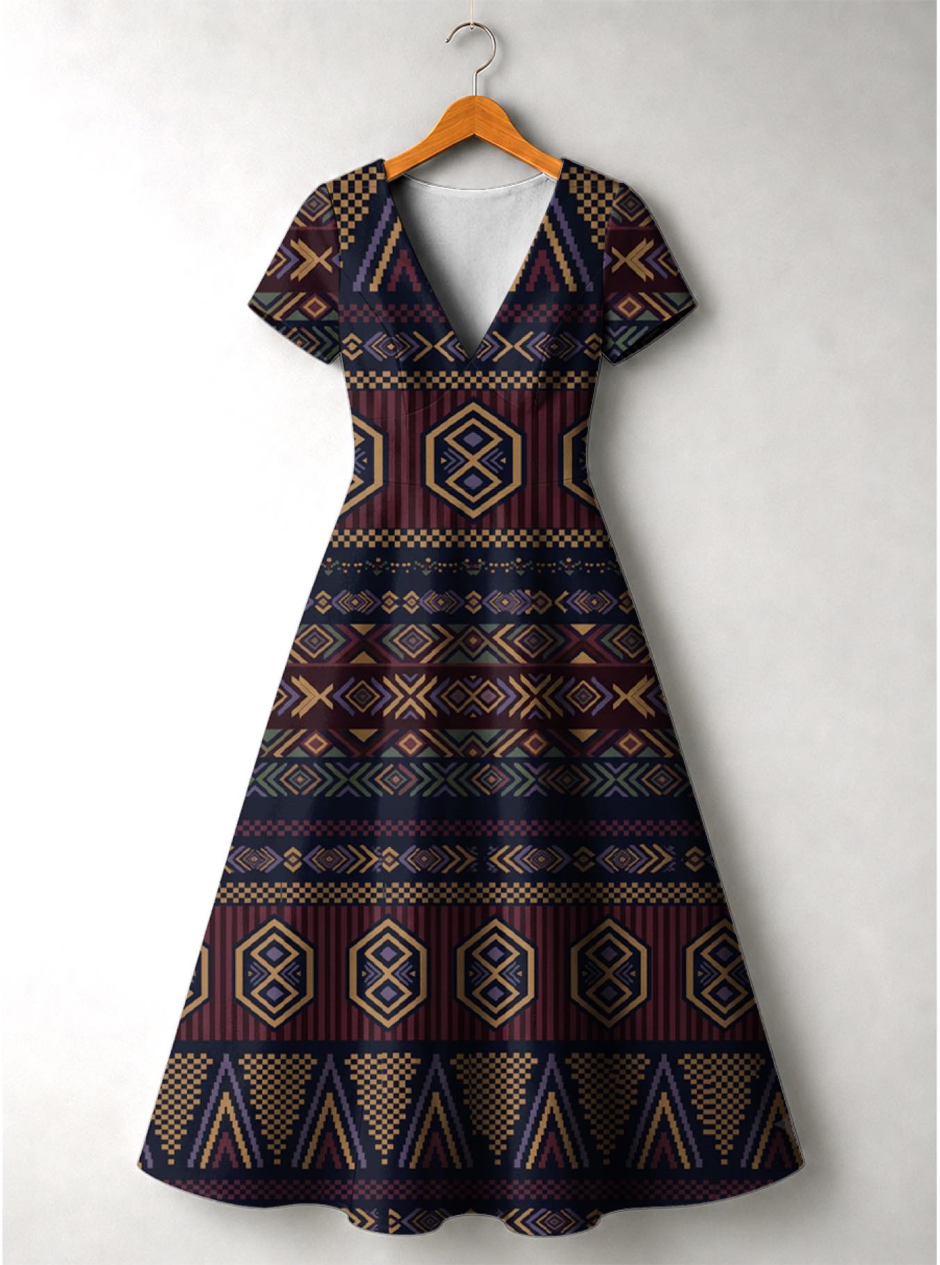 'Msuko' Short Sleeve Maxi Dress