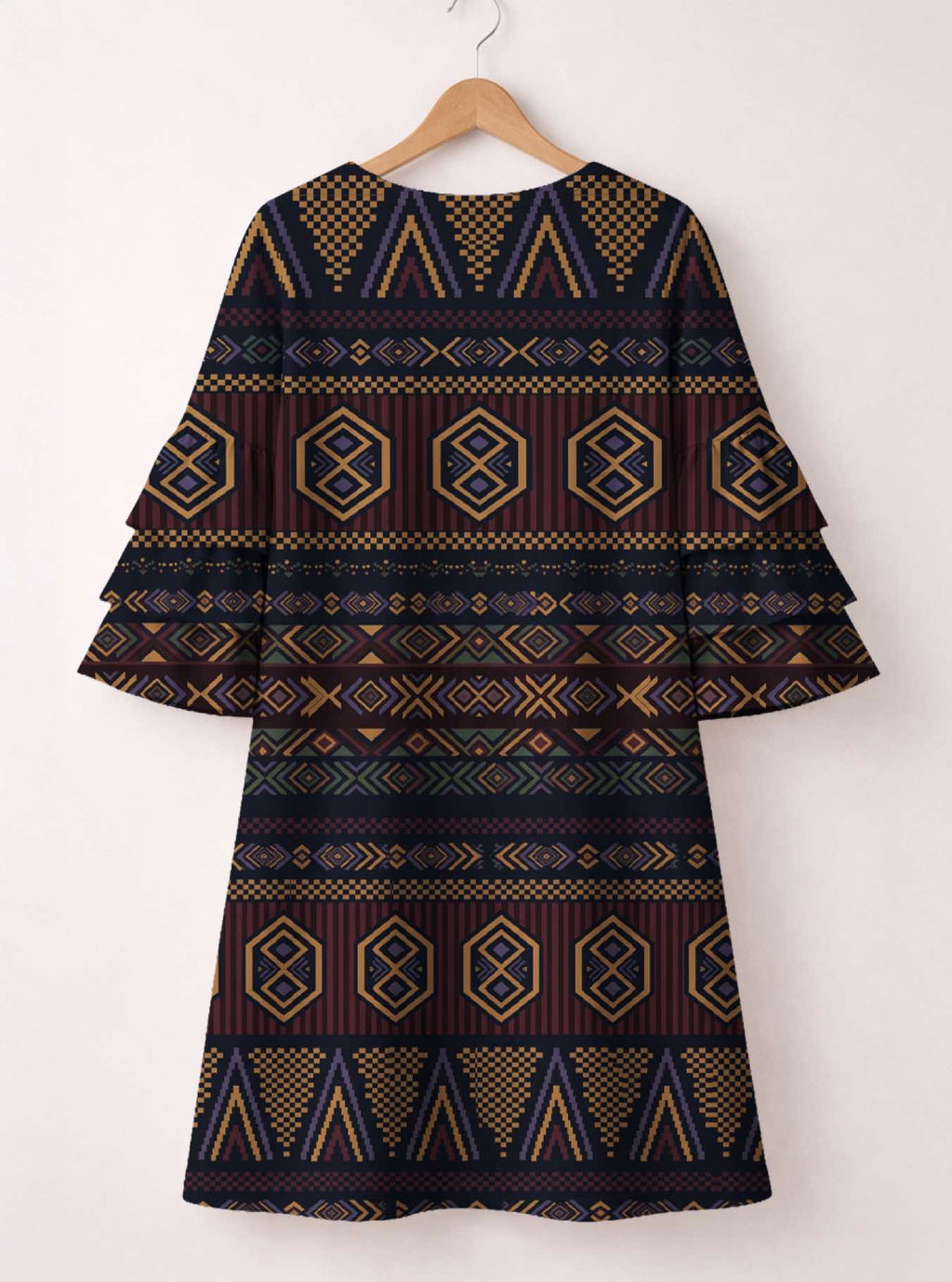 'Msuko' Stacked Ruffle Sleeve Dress