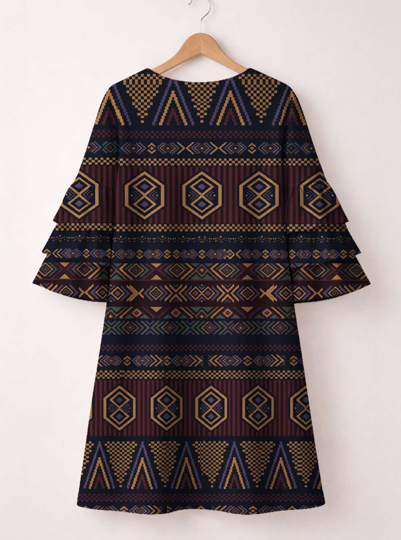 'Msuko' Stacked Ruffle Sleeve Dress