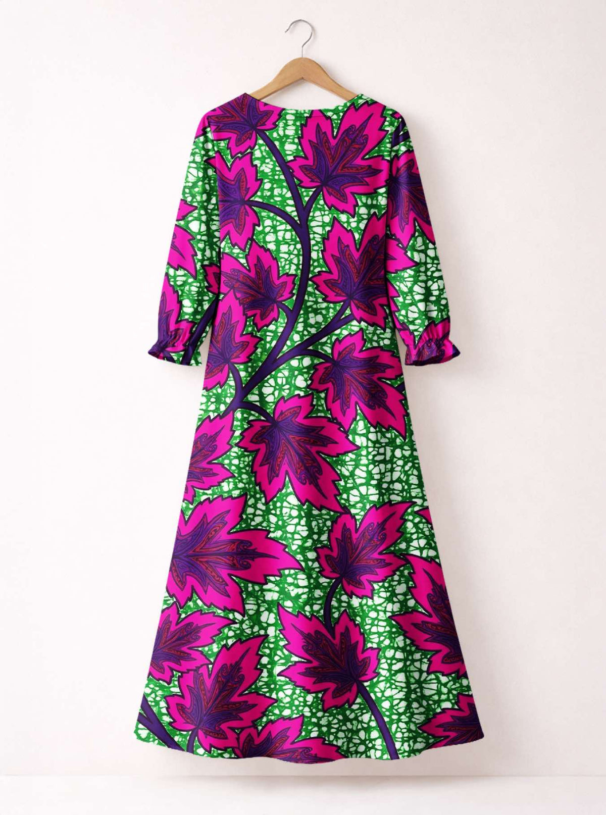 'Mzabibu' Long Sleeve Maxi Dress