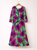 'Mzabibu' Long Sleeve Maxi Dress