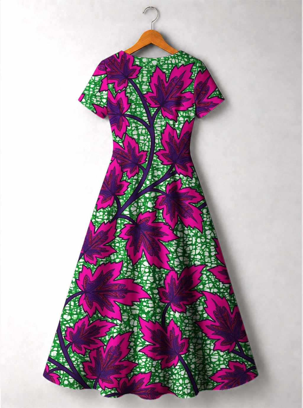 'Mzabibu' Short Sleeve Maxi Dress