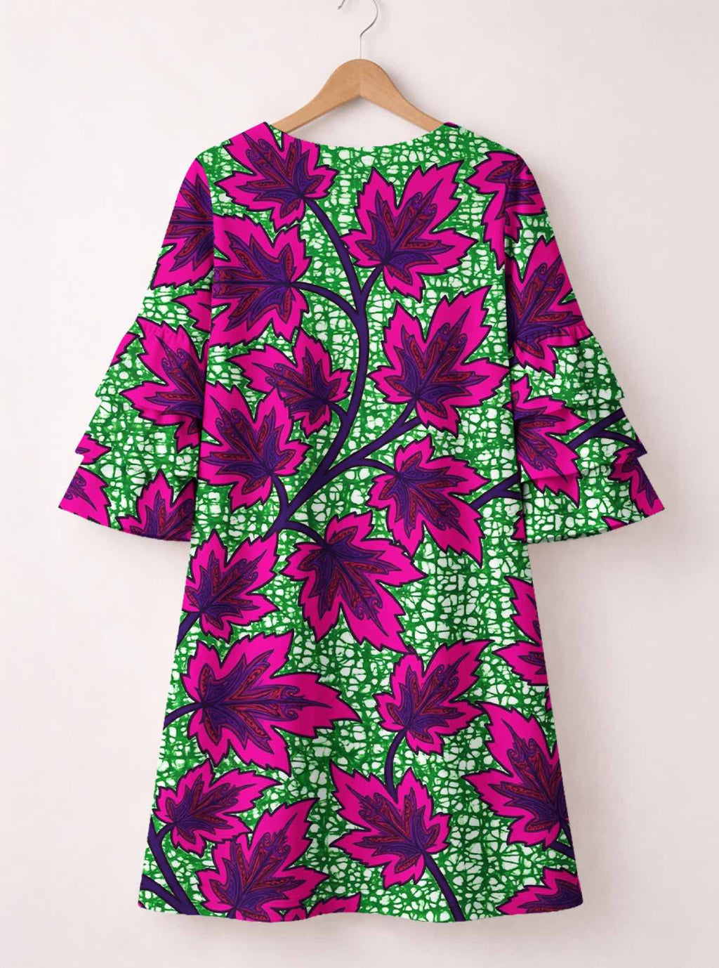 'Mzabibu' Stacked Ruffle Sleeve Dress