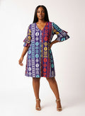 'Oshun Zamani' Stacked Ruffle Sleeve Dress