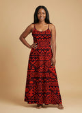 'Shaka' Burgundy Maxi Dress